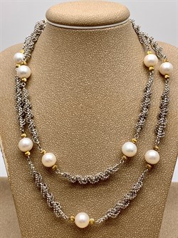 *Ожерелье р.70 д.7-8 Белый Жемчуг д.8 арт. N00264-726 Вес 23,58 г - фото 308617 *Ожерелье р.70 д.7-8 Белый Жемчуг д.8 арт. N00264-726 Вес 23,58 г - фото 308617