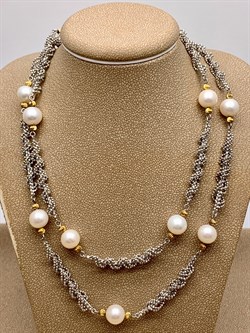 *Ожерелье р.70 д.7-8 Белый Жемчуг д.8 арт. N00264-726 Вес 23,58 г - фото 308618 *Ожерелье р.70 д.7-8 Белый Жемчуг д.8 арт. N00264-726 Вес 23,58 г - фото 308618