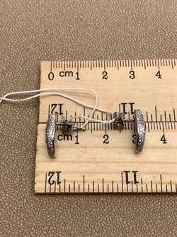 *Серьги Пусеты Белый Фианит Микро Вставки арт. 4851R60287-236 Вес 2,3 г - фото 308656