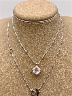 *Колье р.45-50 Розовый Кварц арт. 06-2214/00РК-00-201 вес 3,13 г - фото 308884 *Колье р.45-50 Розовый Кварц арт. 06-2214/00РК-00-201 вес 3,13 г - фото 308884