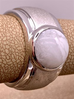 *Кольцо р.17 Белый Агат арт. 01-2636/0МБА-00-759 вес 8,22 г - фото 308894 *Кольцо р.17 Белый Агат арт. 01-2636/0МБА-00-759 вес 8,22 г - фото 308894