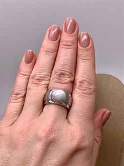 *Кольцо р.17 Белый Агат арт. 01-2636/0МБА-00-759 вес 8,22 г - фото 308898 *Кольцо р.17 Белый Агат арт. 01-2636/0МБА-00-759 вес 8,22 г - фото 308898