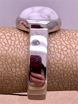 *Кольцо р.16 Белый Агат арт. 01-2635/00БА-00-196 вес 5,20 г - фото 308907 *Кольцо р.16 Белый Агат арт. 01-2635/00БА-00-196 вес 5,20 г - фото 308907