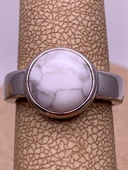 *Кольцо р.16 Белый Агат арт. 01-2635/00БА-00-196 вес 5,20 г - фото 308908 *Кольцо р.16 Белый Агат арт. 01-2635/00БА-00-196 вес 5,20 г - фото 308908