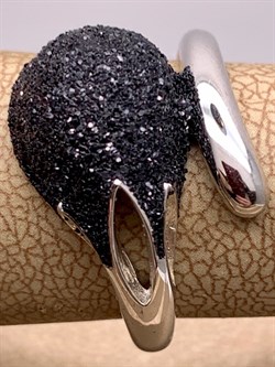 *Кольцо р.17 Глиттер арт. Gl-R01762-X-W-X-X-B-145 вес 4 г - фото 308917