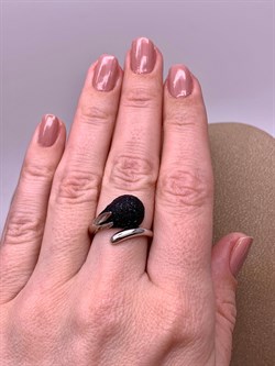 *Кольцо р.17 Глиттер арт. Gl-R01762-X-W-X-X-B-145 вес 4 г - фото 308922