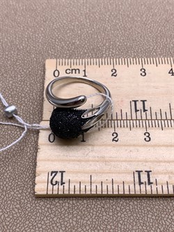 *Кольцо р.17 Глиттер арт. Gl-R01762-X-W-X-X-B-145 вес 4 г - фото 308924