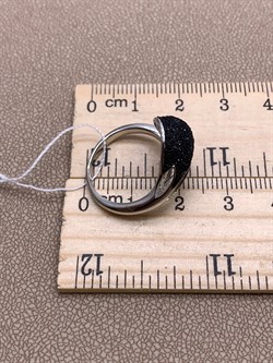 *Кольцо р.17 Глиттер арт. Gl-R01762-X-W-X-X-B-145 вес 4 г - фото 308925