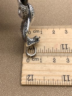 *Подвеска Кобра Микс Марказит Оникс арт. HP0745-518 вес 15.02 г - фото 309074