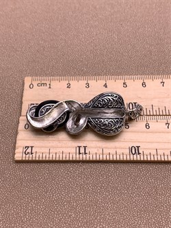 *Подвеска Кобра Микс Марказит Оникс арт. HP0745-518 вес 15.02 г - фото 309075