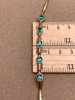 *Браслет р.18 Изумруд цв Красное арт. 10-120366-00-01-544 вес 8,22 г - фото 309145 *Браслет р.18 Изумруд цв Красное арт. 10-120366-00-01-544 вес 8,22 г - фото 309145