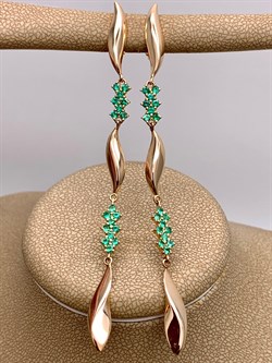 *Серьги Изумруд цв Красное арт. 2-107-535-01-752 вес 5,05 г - фото 309177 *Серьги Изумруд цв Красное арт. 2-107-535-01-752 вес 5,05 г - фото 309177