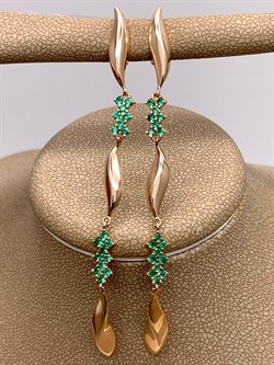 *Серьги Изумруд цв Красное арт. 2-107-535-01-752 вес 5,05 г - фото 309178 *Серьги Изумруд цв Красное арт. 2-107-535-01-752 вес 5,05 г - фото 309178