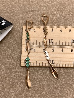 *Серьги Изумруд цв Красное арт. 2-107-535-01-752 вес 5,05 г - фото 309180 *Серьги Изумруд цв Красное арт. 2-107-535-01-752 вес 5,05 г - фото 309180