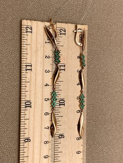 *Серьги Изумруд цв Красное арт. 2-107-535-01-752 вес 5,05 г - фото 309181 *Серьги Изумруд цв Красное арт. 2-107-535-01-752 вес 5,05 г - фото 309181