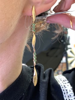 *Серьги Изумруд цв Красное арт. 2-107-535-01-752 вес 5,05 г - фото 309182 *Серьги Изумруд цв Красное арт. 2-107-535-01-752 вес 5,05 г - фото 309182