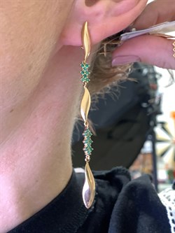 *Серьги Изумруд цв Красное арт. 2-107-535-01-752 вес 5,05 г - фото 309183 *Серьги Изумруд цв Красное арт. 2-107-535-01-752 вес 5,05 г - фото 309183