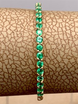 *Кольцо р.17,5 Изумруд цв Красное арт 1-106-519/1-01-083 вес 1,05 г - фото 309188