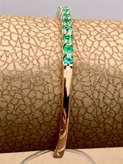 *Кольцо р.17,5 Изумруд цв Красное арт 1-106-519/1-01-083 вес 1,05 г - фото 309189