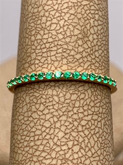 *Кольцо р.17,5 Изумруд цв Красное арт 1-106-519/1-01-083 вес 1,05 г - фото 309190