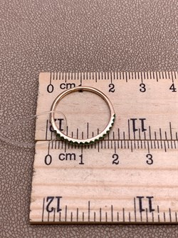 *Кольцо р.17,5 Изумруд цв Красное арт 1-106-519/1-01-083 вес 1,05 г - фото 309193