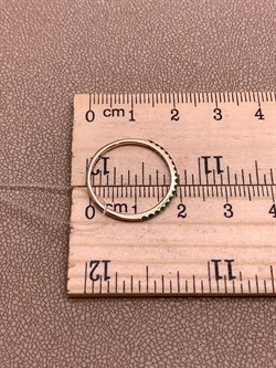 *Кольцо р.17,5 Изумруд цв Красное арт 1-106-519/1-01-083 вес 1,05 г - фото 309194