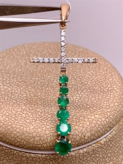 *Подвеска Изумруд цв Красное 8-306-01-415 вес 1,77 г - фото 309223 *Подвеска Изумруд цв Красное 8-306-01-415 вес 1,77 г - фото 309223