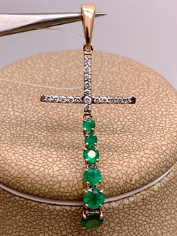 *Подвеска Изумруд цв Красное 8-306-01-415 вес 1,77 г - фото 309225 *Подвеска Изумруд цв Красное 8-306-01-415 вес 1,77 г - фото 309225