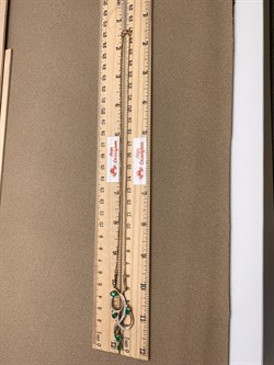 *Колье р.45 Изумруд цв Красное арт 6-218/1-01-092 вес 7,11 г - фото 309249