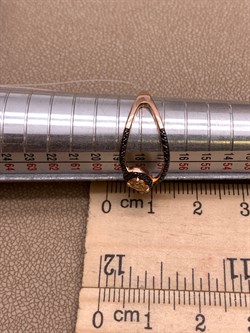 *Кольцо р.18,5 Змейка Цитрин арт. К-3805зрчс405249-142 Вес 1,75 г - фото 309285