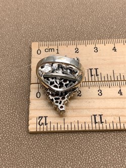 *Кольцо р.19 Виноград Микс Марказит Розовый Перламутр арт. HR665-930 вес 9.85 г - фото 309408 *Кольцо р.19 Виноград Микс Марказит Розовый Перламутр арт. HR665-930 вес 9.85 г - фото 309408