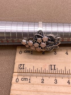 *Кольцо р.18,5 Виноград Микс Марказит Розовый Перламутр арт. HR665-923 вес 9.23 г - фото 309412 *Кольцо р.18,5 Виноград Микс Марказит Розовый Перламутр арт. HR665-923 вес 9.23 г - фото 309412