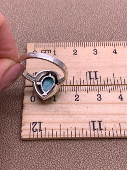 *Кольцо р.18,5 Микс Марказит Амазонит арт. HR1801-929 вес 4,27 г - фото 309459 *Кольцо р.18,5 Микс Марказит Амазонит арт. HR1801-929 вес 4,27 г - фото 309459