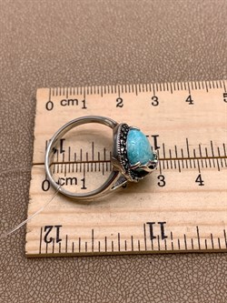 *Кольцо р.20 Микс Марказит Амазонит арт. HR1735-882 вес 5 г - фото 309471 *Кольцо р.20 Микс Марказит Амазонит арт. HR1735-882 вес 5 г - фото 309471