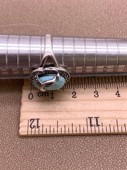 *Кольцо р.19 Микс Марказит Амазонит арт. HR1735-875 вес 5.44 г - фото 309473 *Кольцо р.19 Микс Марказит Амазонит арт. HR1735-875 вес 5.44 г - фото 309473