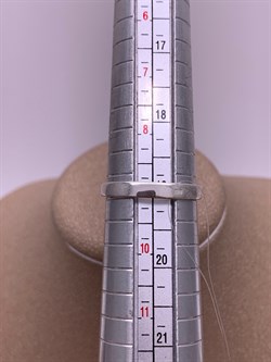 *Кольцо р.19 Микс Марказит Голубой Топаз Сердце арт. HR622-884 вес 4.2 г - фото 309494