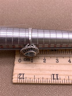 *Кольцо р.17 Микс Марказит Голубой Топаз Сердце арт. HR622-860 вес 3.95 г - фото 309503 *Кольцо р.17 Микс Марказит Голубой Топаз Сердце арт. HR622-860 вес 3.95 г - фото 309503