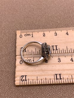 *Кольцо р.17 Микс Марказит Голубой Топаз Сердце арт. HR622-860 вес 3.95 г - фото 309512 *Кольцо р.17 Микс Марказит Голубой Топаз Сердце арт. HR622-860 вес 3.95 г - фото 309512