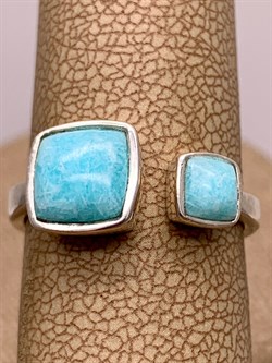 *Кольцо р.17,5 Микс Марказит Амазонит арт. HR1459-899 вес 3.22 г - фото 309535 *Кольцо р.17,5 Микс Марказит Амазонит арт. HR1459-899 вес 3.22 г - фото 309535