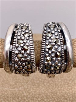 *Серьги Марказит арт. С 369-150 Вес 7,16 г - фото 309621 *Серьги Марказит арт. С 369-150 Вес 7,16 г - фото 309621