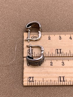 *Серьги Марказит арт. С 369-150 Вес 7,16 г - фото 309628 *Серьги Марказит арт. С 369-150 Вес 7,16 г - фото 309628