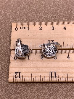 *Серьги Марказит арт. HE1537B-815 Вес 4,45 г - фото 309645 *Серьги Марказит арт. HE1537B-815 Вес 4,45 г - фото 309645