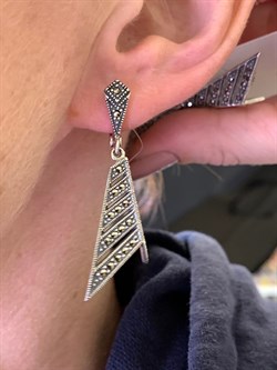 *Серьги Марказит арт. С 548-641 Вес 8,02 г - фото 309692 *Серьги Марказит арт. С 548-641 Вес 8,02 г - фото 309692