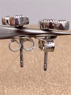 *Серьги Пусеты Микс Марказит арт. HE1049-034 вес 2,68 г - фото 309771 *Серьги Пусеты Микс Марказит арт. HE1049-034 вес 2,68 г - фото 309771