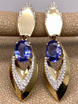 *Серьги Танзанит цв Лимонное арт. 2-307962-00-31-232 вес 6,01 г - фото 309854 *Серьги Танзанит цв Лимонное арт. 2-307962-00-31-232 вес 6,01 г - фото 309854