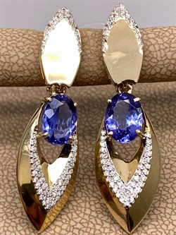 *Серьги Танзанит цв Лимонное арт. 2-307962-00-31-232 вес 6,01 г - фото 309855 *Серьги Танзанит цв Лимонное арт. 2-307962-00-31-232 вес 6,01 г - фото 309855