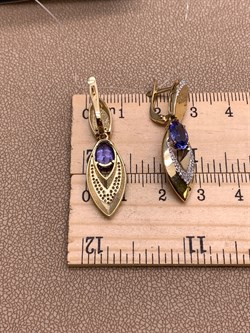 *Серьги Танзанит цв Лимонное арт. 2-307962-00-31-232 вес 6,01 г - фото 309857 *Серьги Танзанит цв Лимонное арт. 2-307962-00-31-232 вес 6,01 г - фото 309857