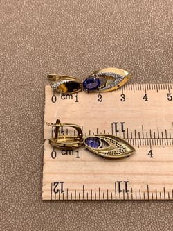 *Серьги Танзанит цв Лимонное арт. 2-307962-00-31-232 вес 6,01 г - фото 309858 *Серьги Танзанит цв Лимонное арт. 2-307962-00-31-232 вес 6,01 г - фото 309858