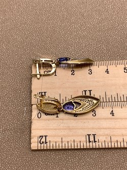 *Серьги Танзанит цв Лимонное арт. 2-307962-00-31-232 вес 6,01 г - фото 309859 *Серьги Танзанит цв Лимонное арт. 2-307962-00-31-232 вес 6,01 г - фото 309859