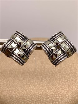 *Пусеты Марказит арт. HE1623-331 Вес 3,65 г - фото 309884 *Пусеты Марказит арт. HE1623-331 Вес 3,65 г - фото 309884